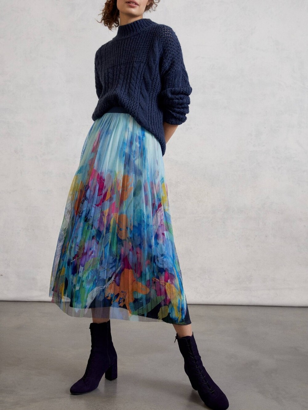 NWT Anthropologie Maeve Chrysanthe Tulle Maxi Skirt Sz XS